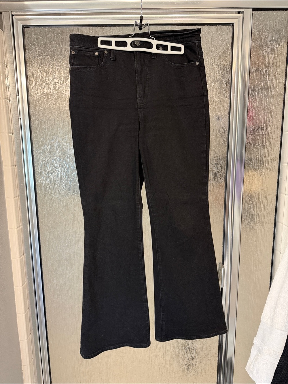 Madewell Black High-Rise Flare Jeans